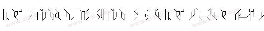 Romansim Stroke Font字体转换